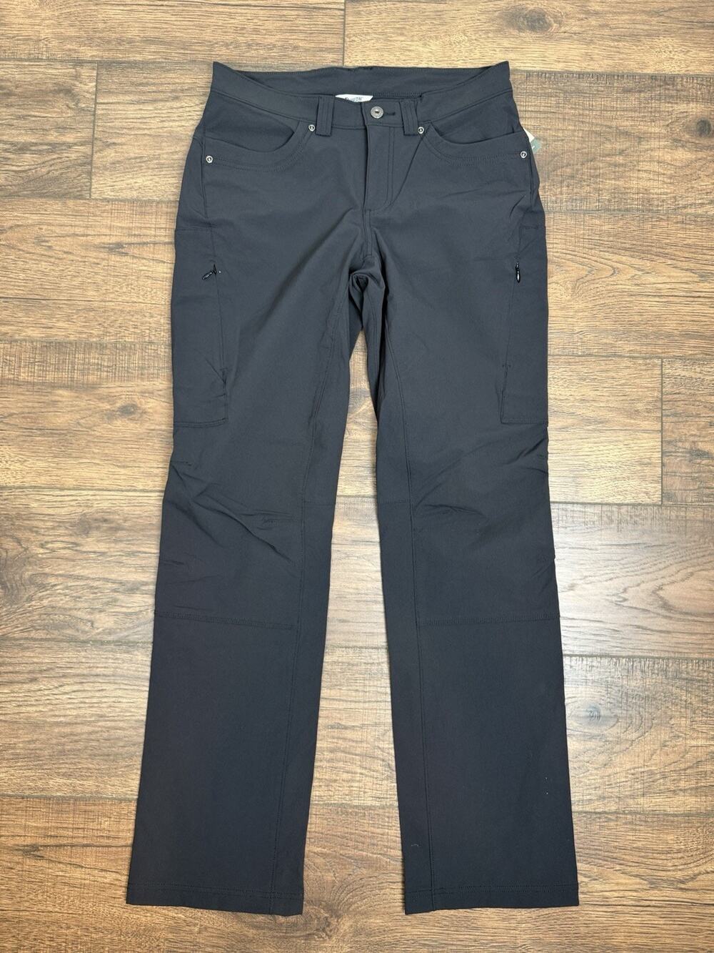Duluth Trading Women's Flexpedition Bootcut Pants 95704 Black Cargo 8x33 NWT